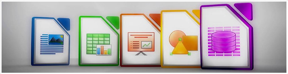 LibreOffice writer, calc, draw, impress, base, math