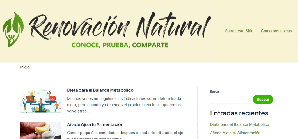 renovación natural sandra caldas
