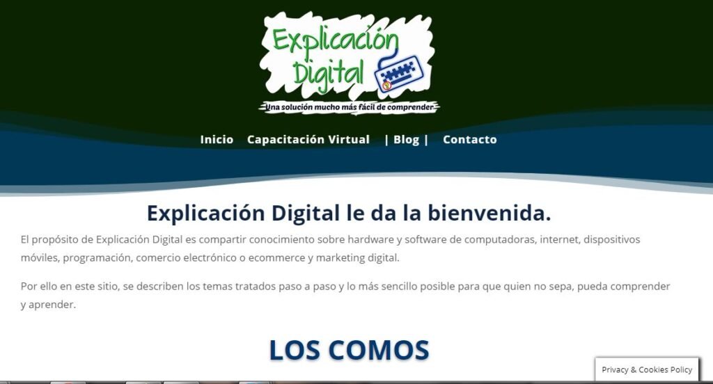 explicación digital sandra caldas